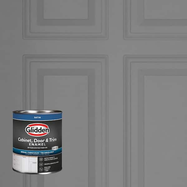 1 qt. PPG1001-5 Dover Gray Satin Door, Trim and Cabinet Paint