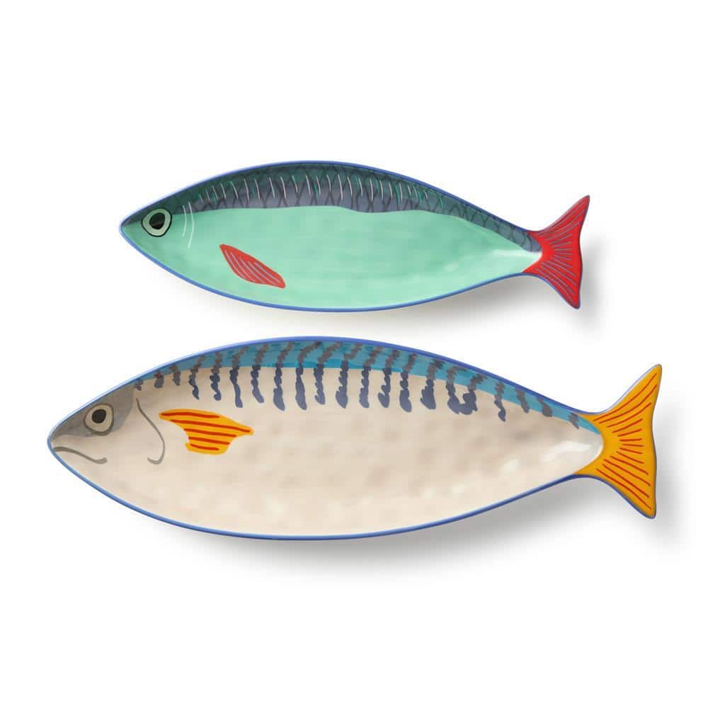 Something Fishy 3-D 2pc Fish Platter Set price history on PriceWatchPro