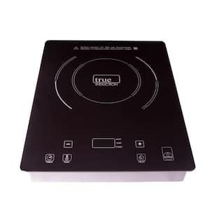 True Induction TI-1B 12-inch Single Element Black Induction Glass-Ceramic Cooktop 1800W 858UL Certified