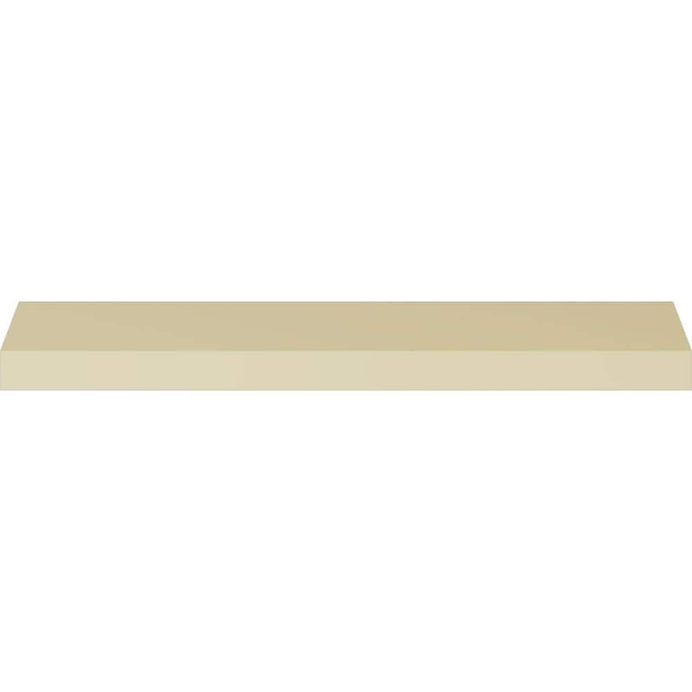 Classic Smooth White Polyurethane Crown Moulding, 94.5" Length