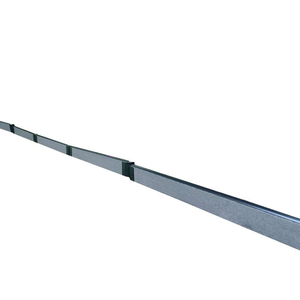 Weathered Wood Composite Straight Landscape Edging Kit