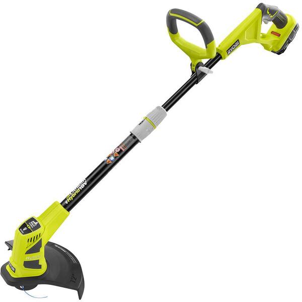 RYOBI Reconditioned ONE+ 18V Lithium-Ion Hybrid Electric Cordless Straight Cordless or Corded String Trimmer