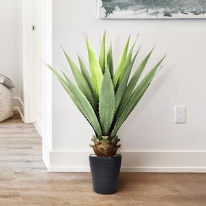 31 in. Artificial Agave Succulent Plant in Tiered Pot