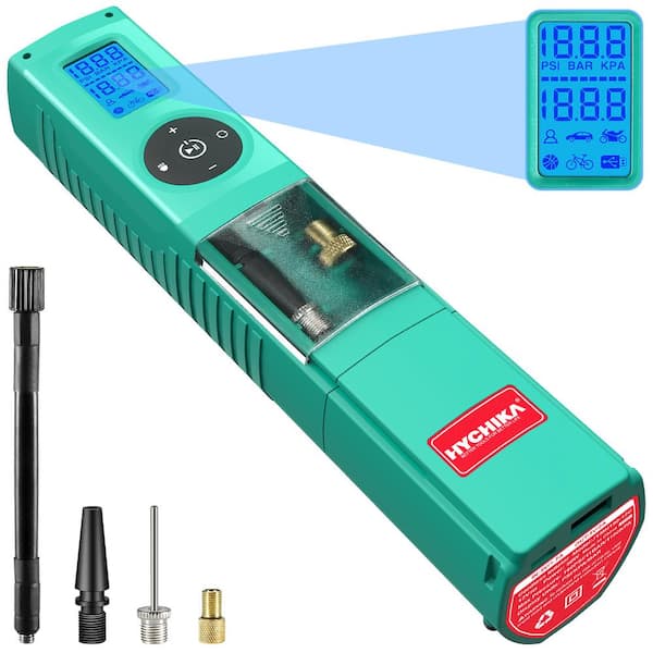 Tire Inflator Air Compressor, 20V Cordless Car Tire Pump with Rechargeable  Li-ion Battery, 12V Car Power Adapter, Digital Pressure Gauge, Portable  Auto Air Pump for Many Inflatables 