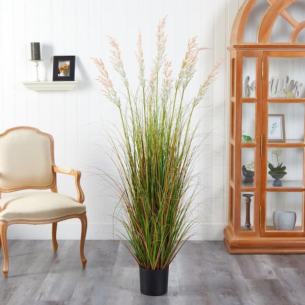 5.5 ft. Plume Grass Artificial Plant