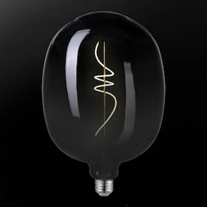 25 Watt Equivalent Luxe Dimmable Spiral Filament Vintage Edison LED Light Bulb, Warm Amber Light