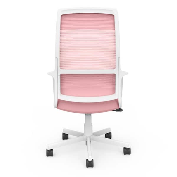 Furniture of America Elkorn Pink Fabric Ergonomic Swivel Office Chair  IDF-6030-PK - The Home Depot