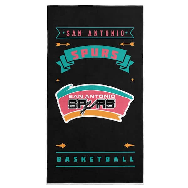 THE NORTHWEST GROUP NBA Hardwood Classics Spurs Printed Beach Towel- Cotton/Polyester Blend Pool Towel