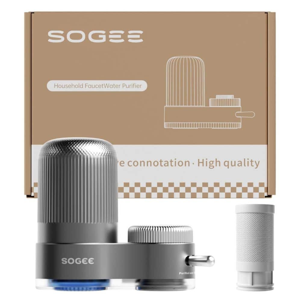 8-Layer Advanced Filtration Faucet Mount Water Filter with Blue Light Technology Removes 99% of Impurities price history on PriceWatchPro