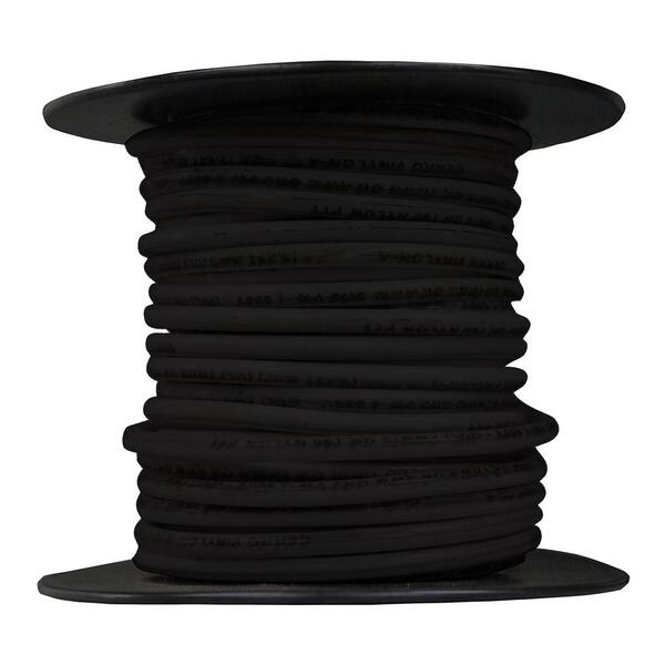 25'  14-AWG  Electrical Wire 19-Strands Black-PVC US-Seller 