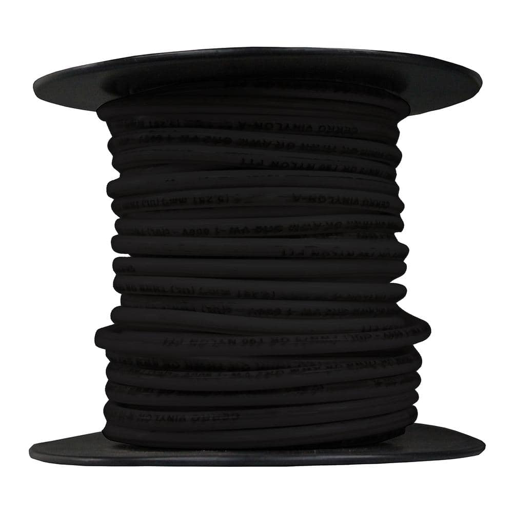 Cerrowire 25 ft. 14 Gauge Black Stranded Copper THHN Wire 112-3401A - The  Home Depot