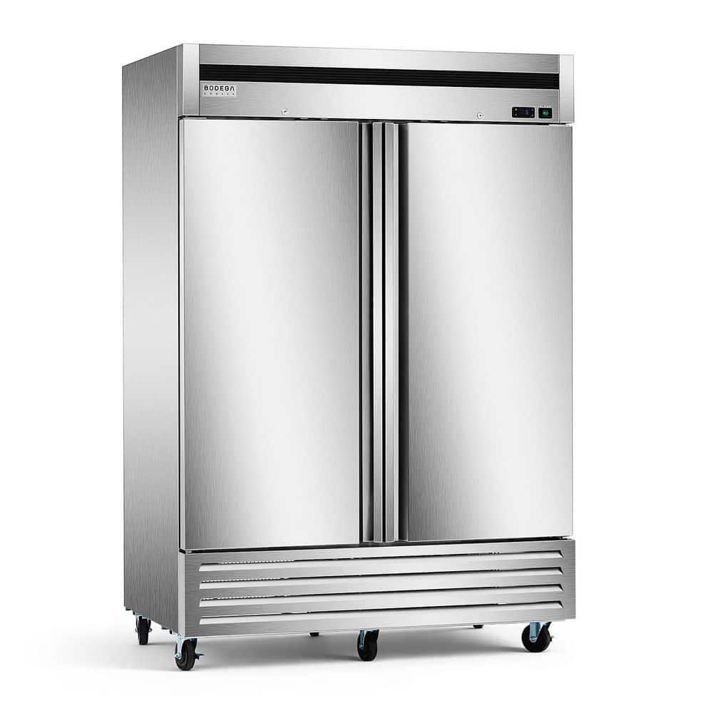 Commercial Refrigerator 49 cu. ft. Reach In 54 in. W Upright Refrigerator 2-Doors Auto-Defrost in Stainless Steel price history on PriceWatchPro