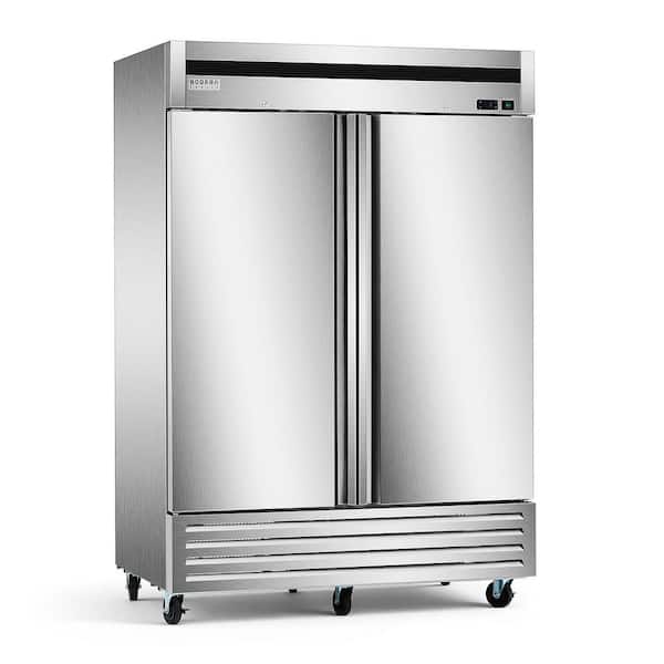 Commercial Refrigerator 49 cu. ft. Reach In 54 in. W Upright Refrigerator 2-Doors Auto-Defrost in Stainless Steel