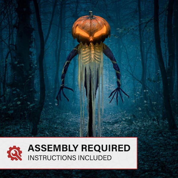 Haunted Hill Farm - 9 ft. Pumpkin Sentinel by Tekky, Premium Halloween Animatronic