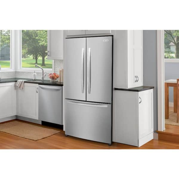 Frigidaire - 31.5 in. 18 cu. ft. Counter Depth French Door Refrigerator in Fingerprint-Resistant Stainless Look