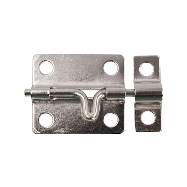 Everbilt 1-3/4 in. Satin Nickel Modern Barrel Bolt