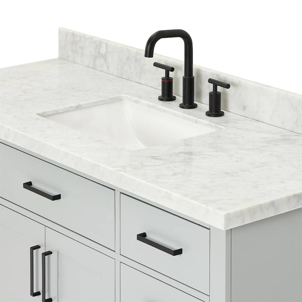 Hepburn 55" Gray Freestanding Single Basin Vanity Set