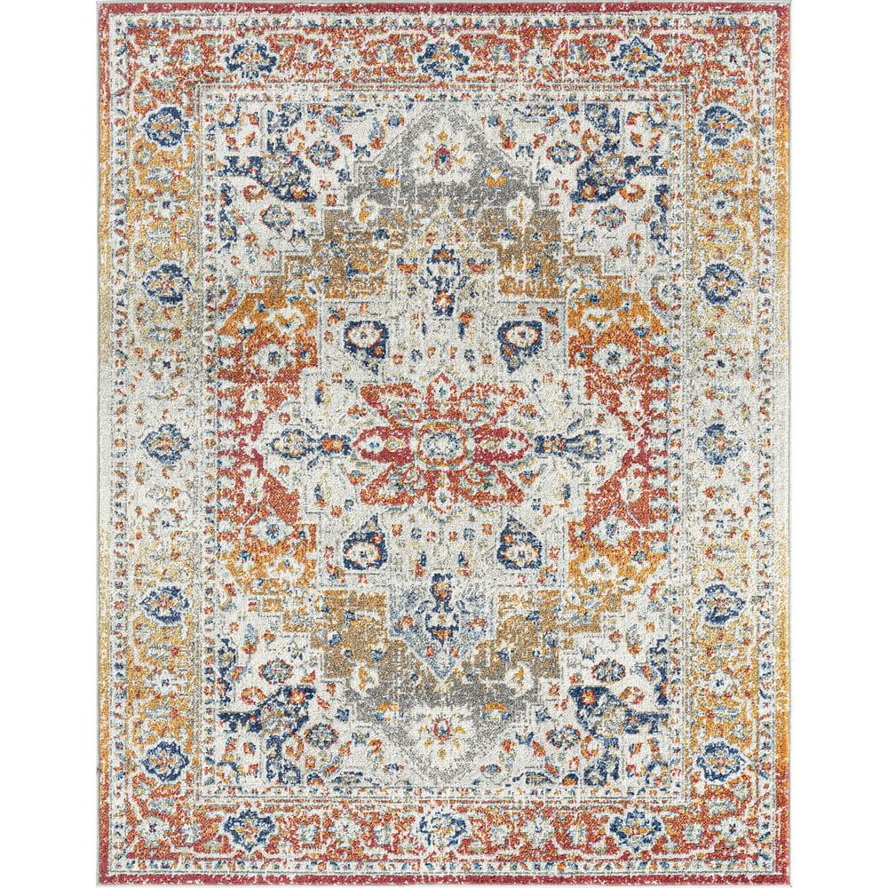 Chelsea Multi-Color 7 ft. x 9 ft. Oriental Indoor Area Rug price history on PriceWatchPro