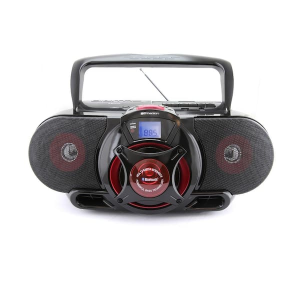 Portable shops CD Boombox with AM/FM Radio and Cassette Player/ RECORDER