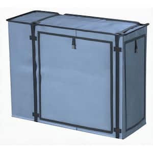 Mini Split Air Conditioner Outdoor Cover, 600D Waterproof UV Resistant, Works While Running, 32.3 x 13.7 x 24 in. Gray