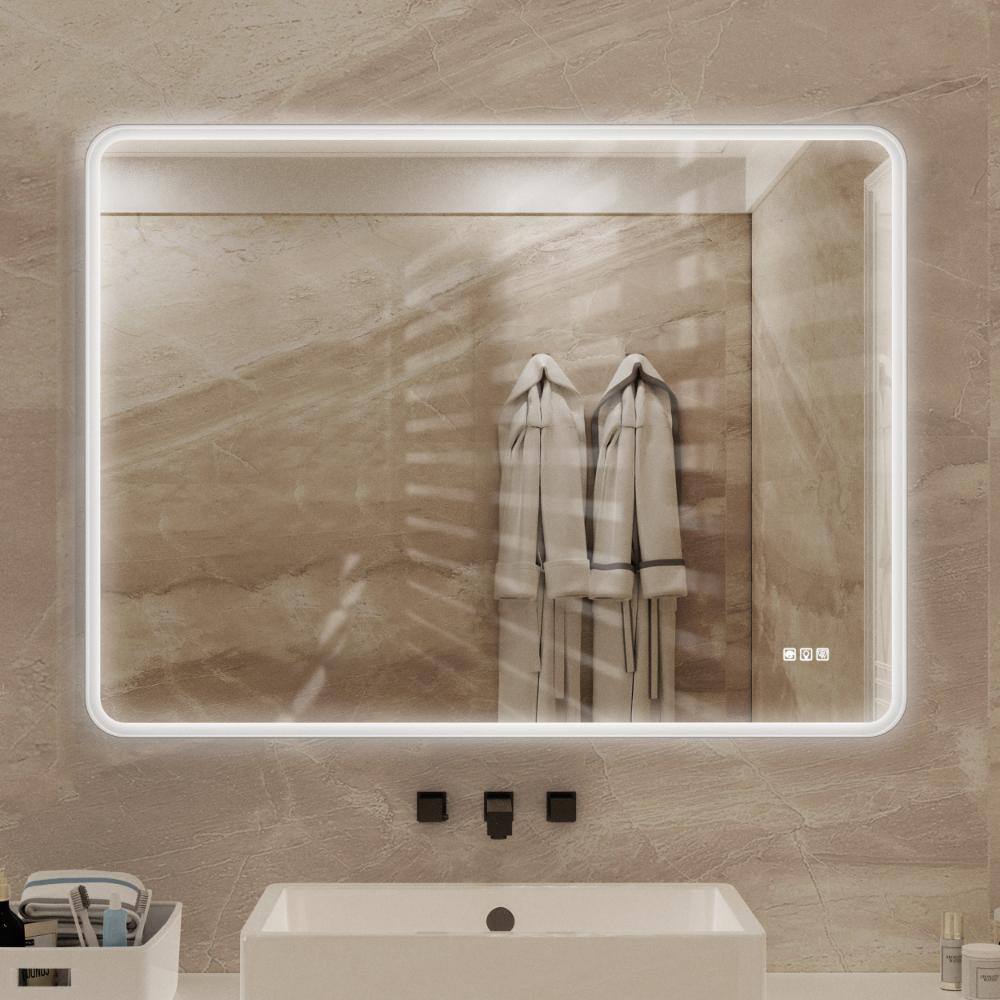 48 X 36 Rectangular Framed Dimmable Anti-Fog LED Wall Bathroom Vanity Mirror Lighted Mirror price history on PriceWatchPro
