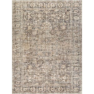 Marlene Dark Brown 9 ft. x 12 ft. Medallion Indoor Area Rug