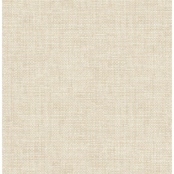 Brewster Twine Wheat Grass Weave BEIGE Wallpaper Sample
