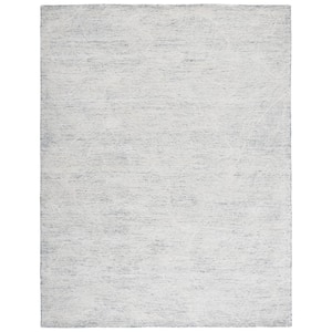 Metro Dark Grey/Ivory 10 ft. x 14 ft. Solid Color Abstract Area Rug