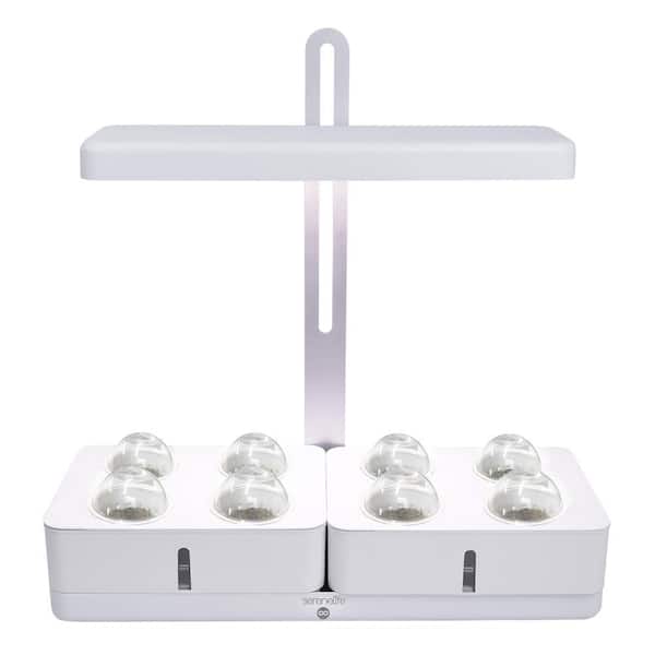 SereneLife Smart PC and Engineered ABS Indoor Garden - LED Grow Light with Hydroponic Boxes