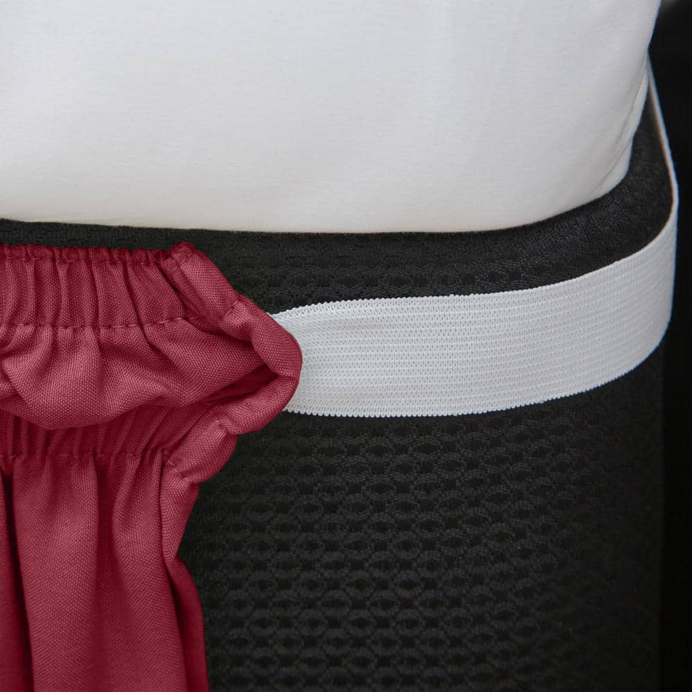 Home Details 18" Drop Wrap Around Bed Ruffle Queen/King in Burgundy