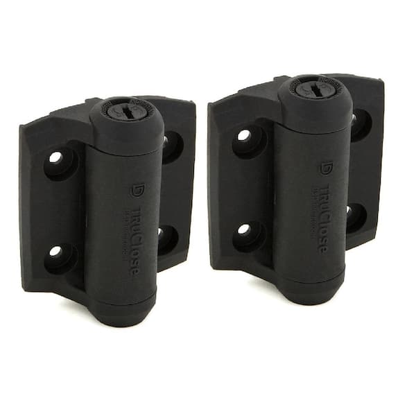 Latch,Light T Hinges Spring Closer /Screws Included Black Gate Fixing Kit 