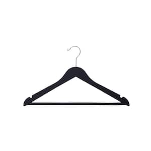 Black and Grey Plastic Suit Hangers 24-Pack