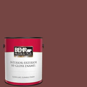 1 gal. #S130-7 Cherry Cola Hi-Gloss Enamel Interior/Exterior Paint
