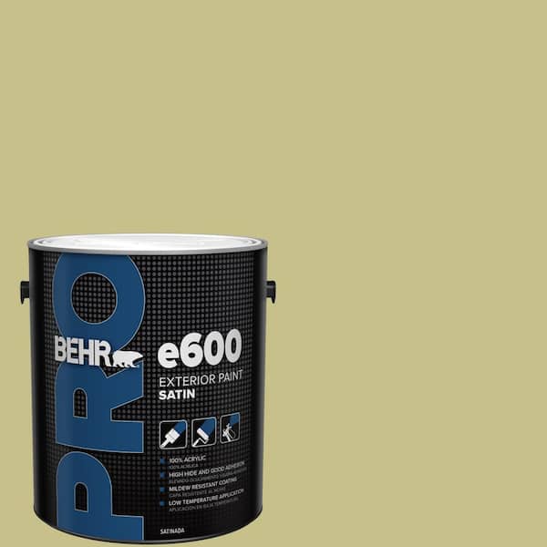 1 gal. #PPU9-11 Wheat Grass Satin Exterior Paint