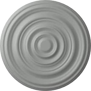 29-1/8" x 1-1/2" Carton Smooth Urethane Ceiling Medallion (Fits Canopies up to 9-1/8"), Primed White