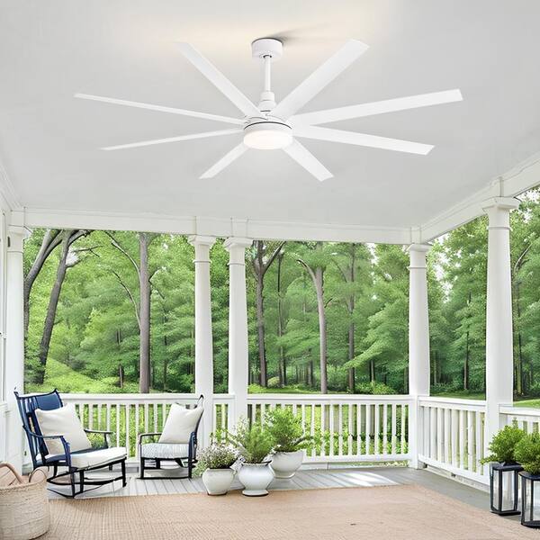 Breezary Archer 72 in. Integrated LED Indoor White Ceiling