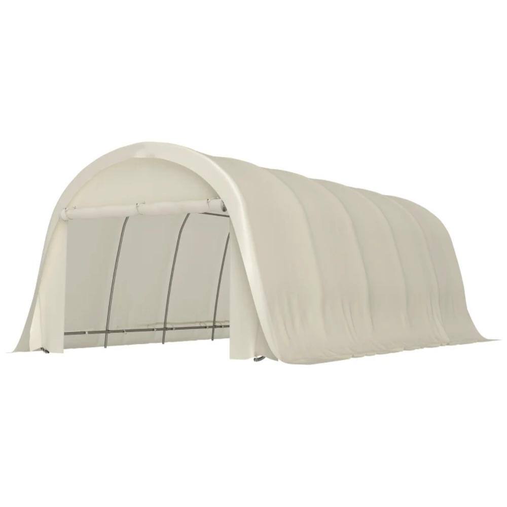 12 x 23.6 ft Beige Spacious Garage Car Canopy Tent for Most Sedans price history on PriceWatchPro