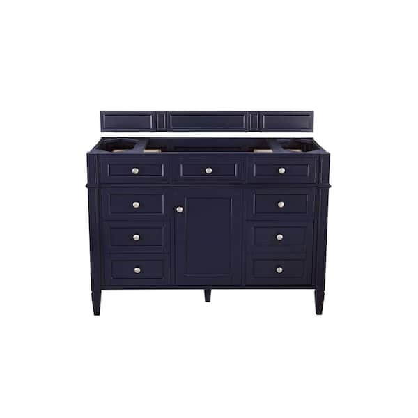 James Martin Vanities Brittany 46.8 in. W x 23 in.D x 32.8 in. H Single Bath Vanity Cabinet Without Top in Victory Blue