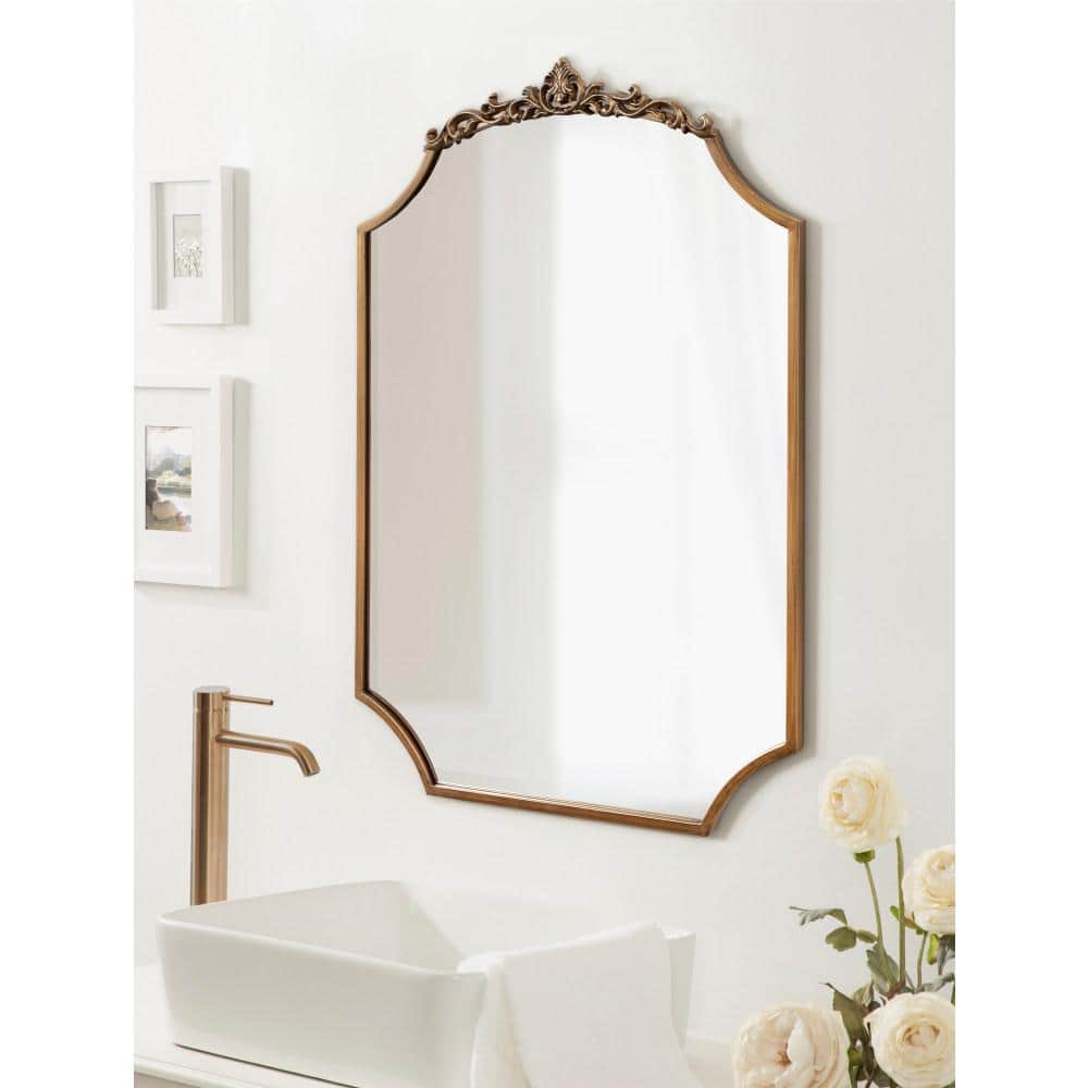 Arendahl Gold Scalloped Baroque Bathroom Mirror