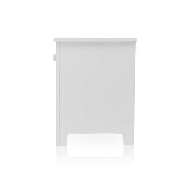 Furniture of America Eavan 1-Drawer White Nightstand