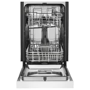 18 in. Front Standard Built-In Dishwasher in White with 5-Cycles 50 dBA