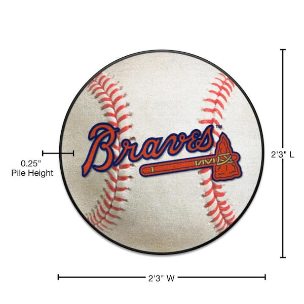 MLB - Atlanta Braves Retro Collection Baseball Rug - 27in