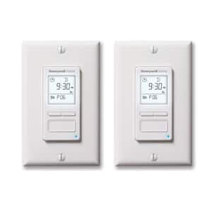120-Volt 7-Day Programmable Indoor/Outdoor Motor and Light Switch Timer with Automatic Daylight Savings (2-Pack)