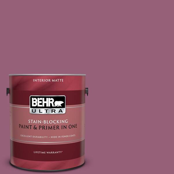 BEHR ULTRA 1 gal. #UL100-17 Forest Berry Matte Interior Paint and Primer in One