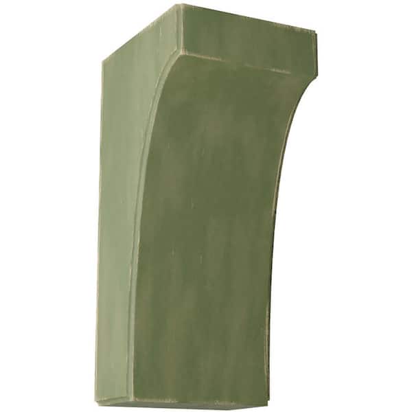 Ekena Millwork 5-1/4 in. x 12 in. x 6 in. Restoration Green Clarksville Wood Vintage Decor Bracket