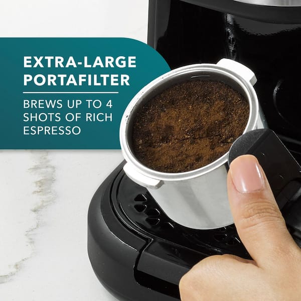Mr. Coffee Steam Espresso Maker with Stainless Steel Frothing Pitcher