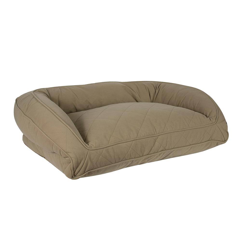 Large Sage Quilted Microfiber Orthopedic Dog Bed