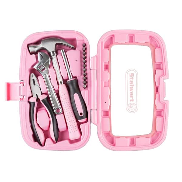 KING Complete Home Pink Tool Kit with Bag (24-Piece) 3111-0 - The Home Depot