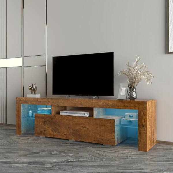 Eer 63 00 In Walnet Tv Stand Fits, Tv Stand Cabinet Design