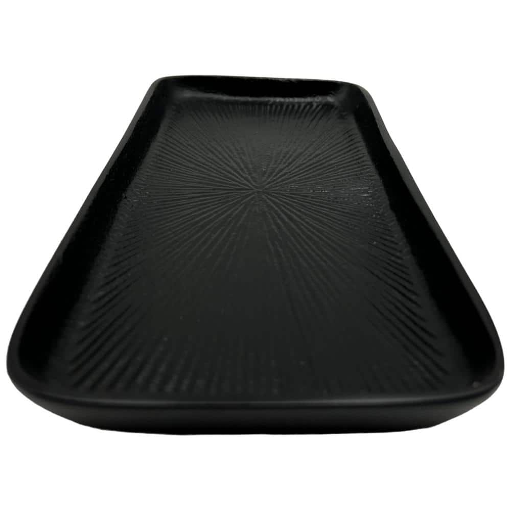 castellousa Aluminum Decorative Modern Black Tray CB-AP68-TR-12-BLK ...